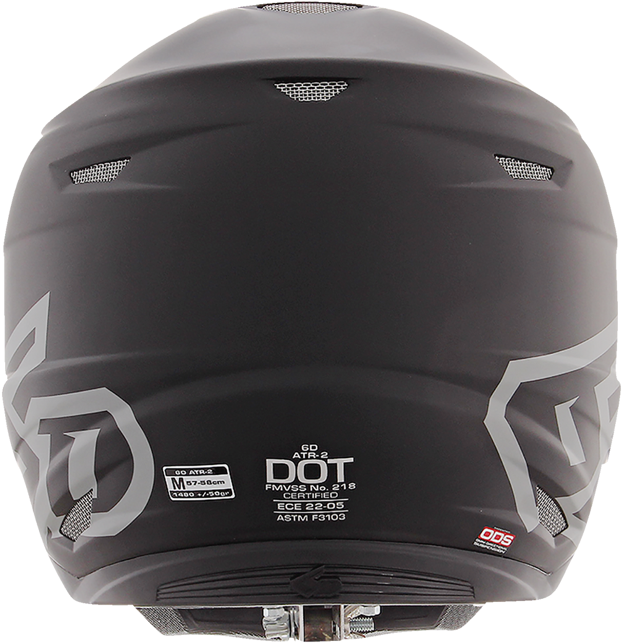 6D ATR-2 Motorcycle Helmet - Matte Black - Medium 12-0506