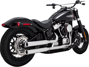 VANCE & HINES Eliminator 300 Slip-On Mufflers - Chrome Softail 2018-2022 16312