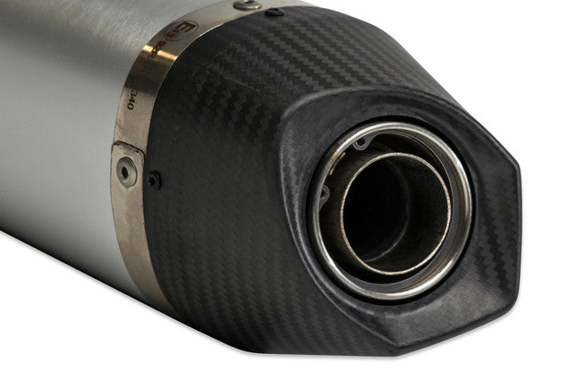 72623AK  Arrow Husqvarna 701 Enduro Supermoto 17-24 Homologated Aluminium Race Tech Silencer With Carbon End Cap For Arrow Link Pipe 72623ak