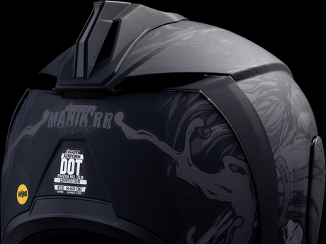ICON Airform™ Motorcycle Helmet - Manik'RR - MIPS® - Dark Black - Large 0101-17006