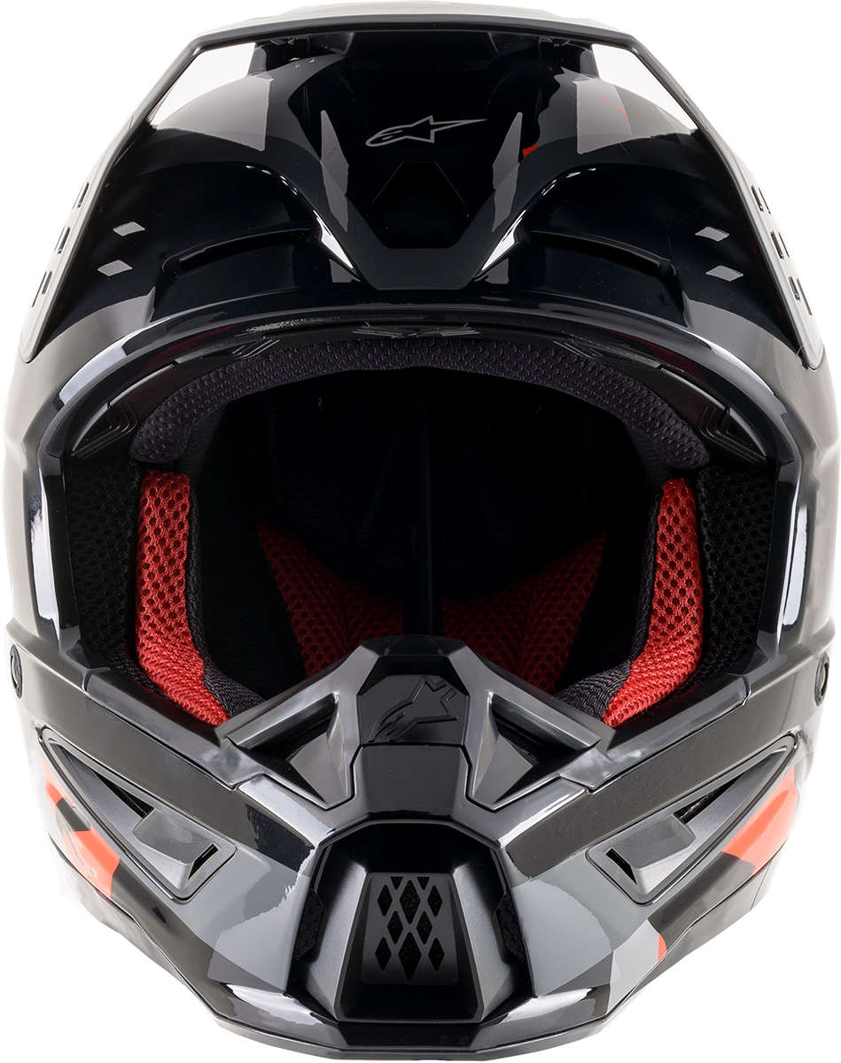 ALPINESTARS SM5 Motorcycle Helmet - Rover - Gray/Red - XS 8303921-1392-XS