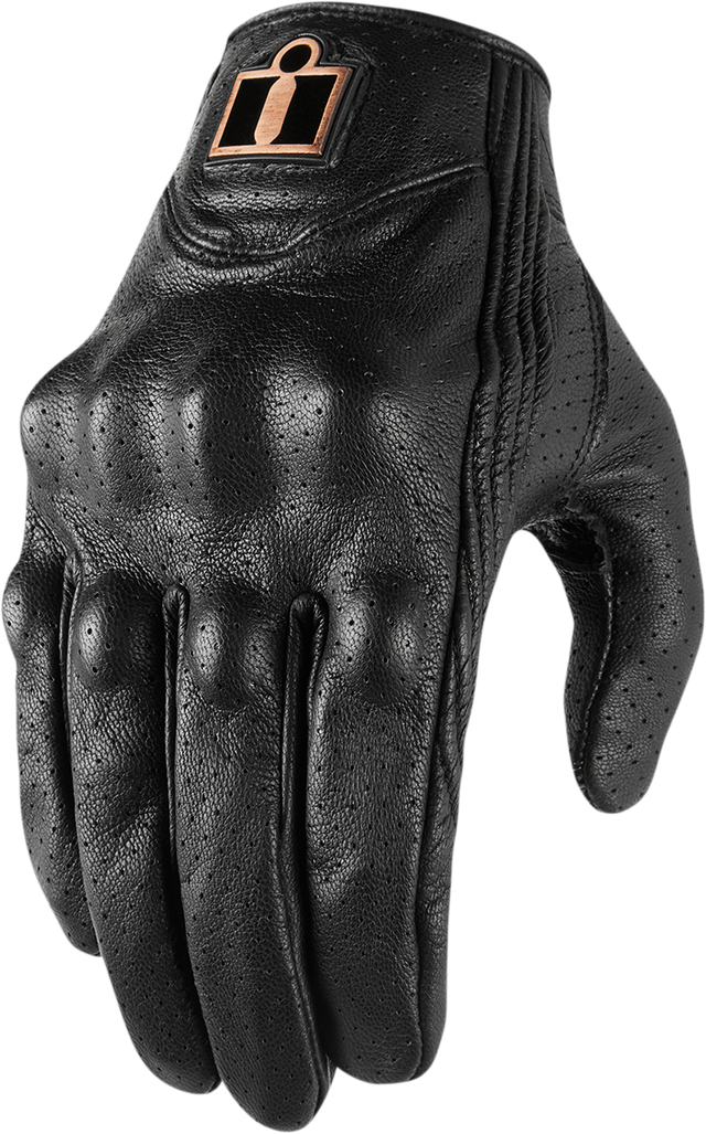 ICON Women's Pursuit Classic™ Perforated Gloves - Black - XL 3302-0803