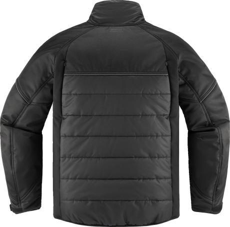 ICON Ghost Puffer Jacket - Black/Charcoal - Small 2820-6190