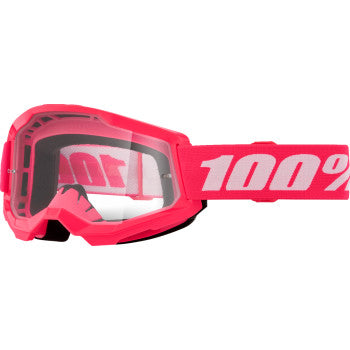 100% Strata 2 Goggles - Pink - Clear 50027-00017
