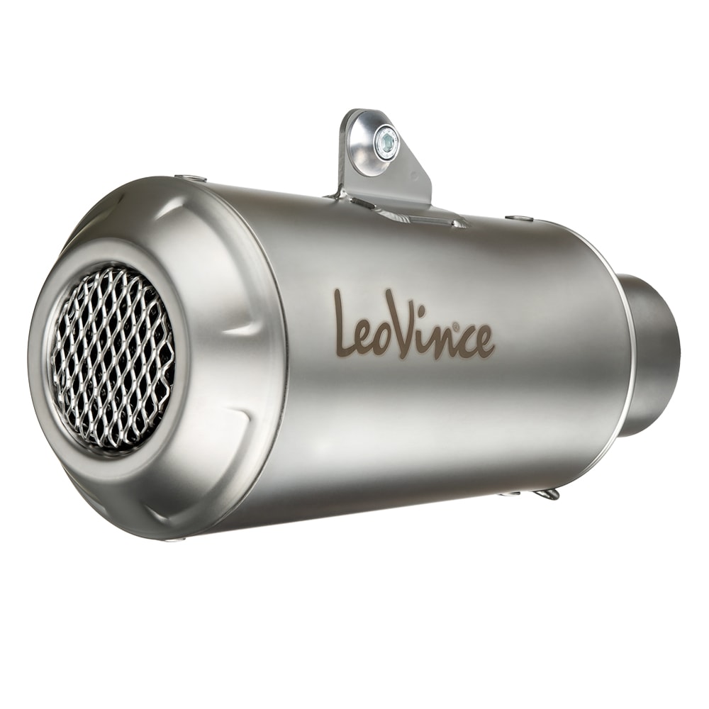 LEOVINCE LV-10 Slip-On Muffler - YZF-R3 15-21 /MT-03 Stainless Steel 15212U 1811-3499