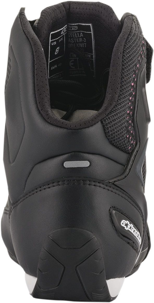 ALPINESTARS Women Stella Faster-3 Rideknit Shoes - Black/Yellow/Pink - US 8.5 251052014399