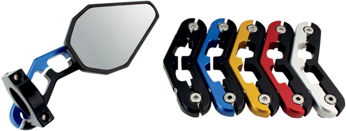 DRIVEN RACING D-Axis Bar-End Mirror - Red DXM-RD