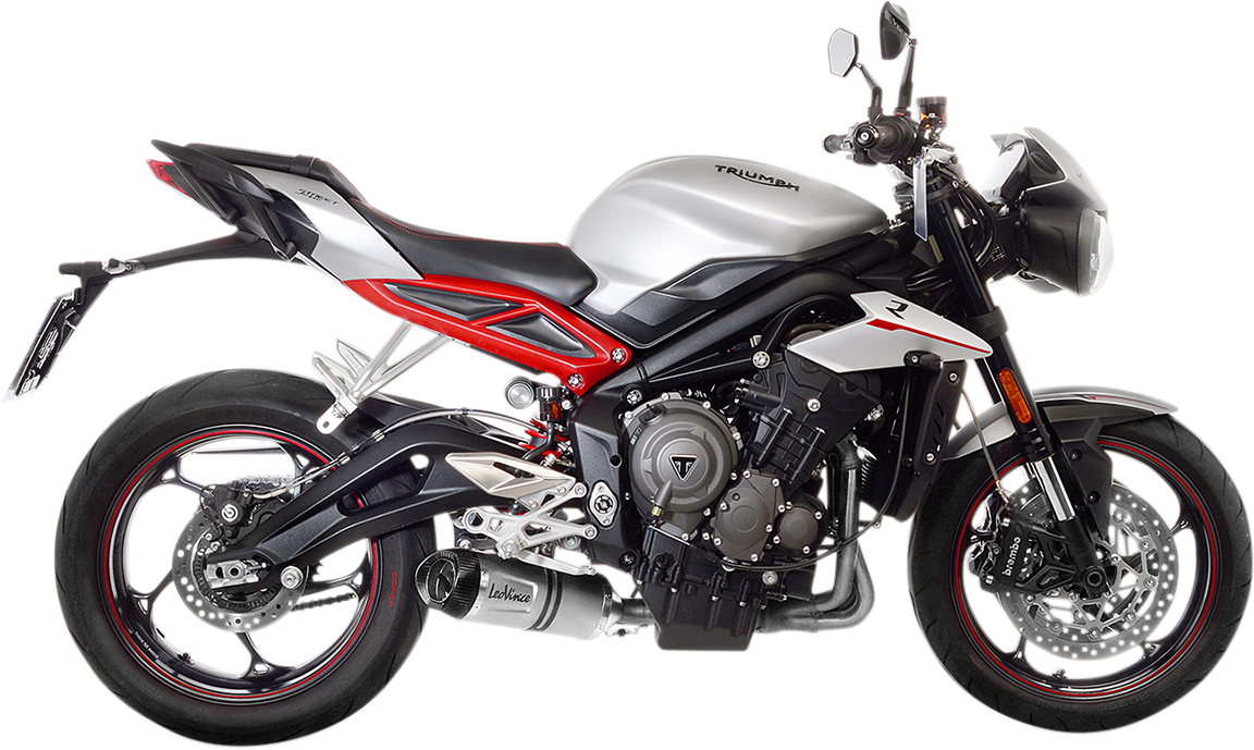 LEOVINCE LV One Evo Muffler - Stainless Steel - Street Triple 765 S/SA2/R/R LRH/RS 2017 - 2019 14288E 1811-3764