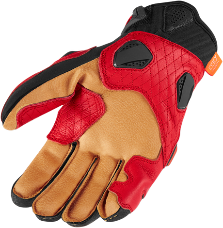 ICON Hypersport™ Short Gloves - Red - Large 3301-3547