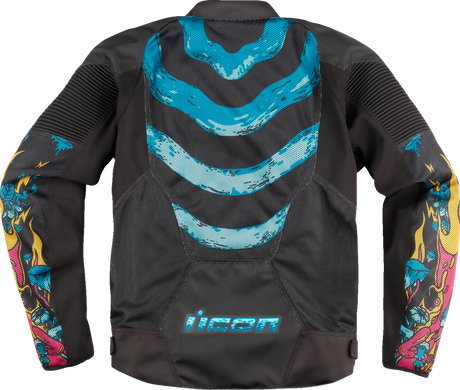 ICON Overlord3 Mesh Munchies™ Jacket - Teal - Medium 2820-6725