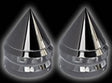 Sixty61 Spiked Bar Ends -Kawasaki ZX10R 2008-2014 Black Chrome