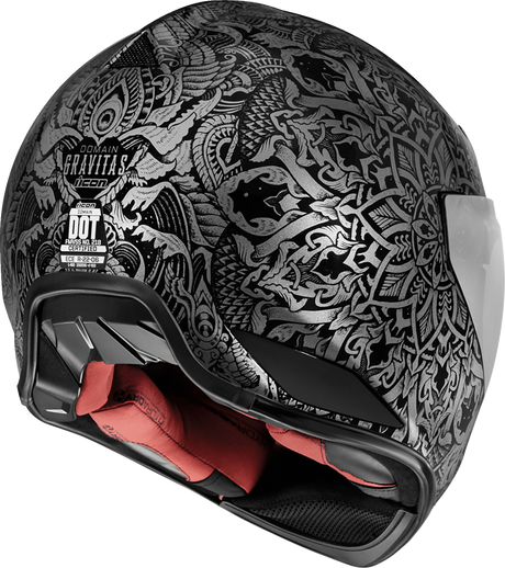 ICON Domain™ Motorcycle Helmet - Gravitas - Black - 3XL 0101-14964