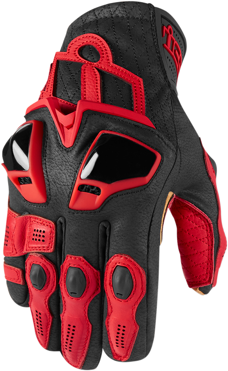 ICON Hypersport™ Short Gloves - Red - 3XL 3301-3550