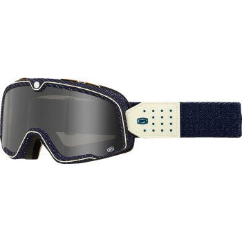 100% Barstow Goggles - Denim - Dark Smoke 50000-00019