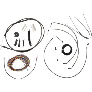 LA CHOPPERS Cable Kit - 12" - 14" Ape Hanger Handlebars - Midnight Softail 2018-2022 LA-8154KT2-13M