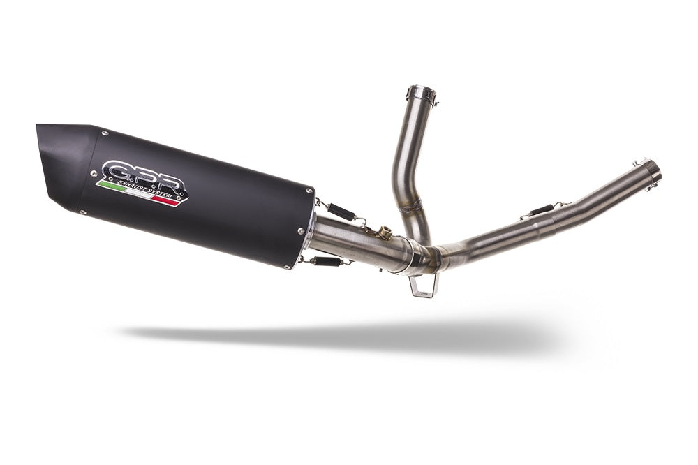 Suzuki V-Strom Dl 650 2012-2016 Exhaust GPR Mid-Line Furore Nero