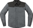 ICON Upstate Canvas CE Jacket - Gray - Small 2820-6241