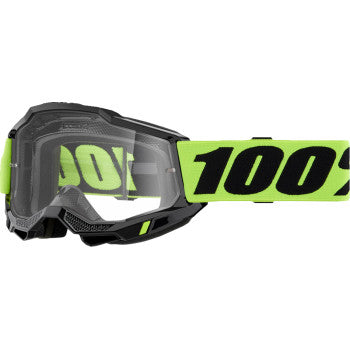 100% Accuri 2 Goggles - Neon Yellow - Clear 50013-00040