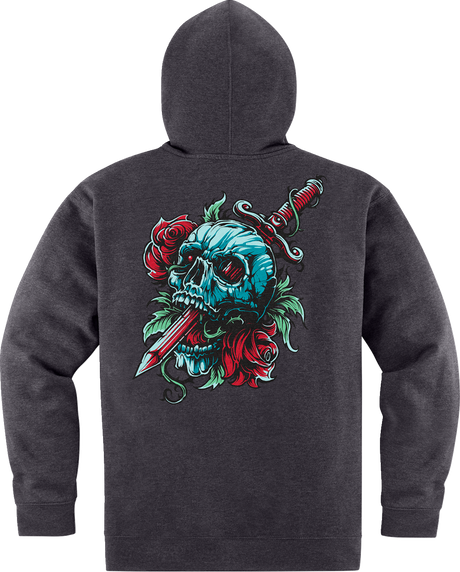 ICON Omnicrux Zip Fleece Hoodie - Black - Large 3050-6389