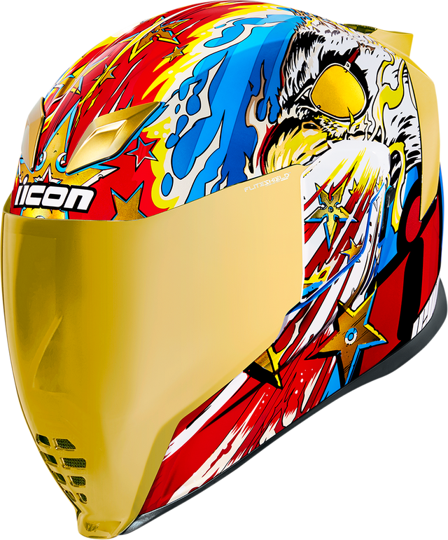 ICON Airflite™ Motorcycle Helmet - Freedom Spitter - Gold - Large 0101-13927