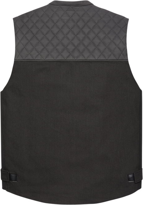 ICON Chamonix Denim Vest - Black - Small 2830-0552