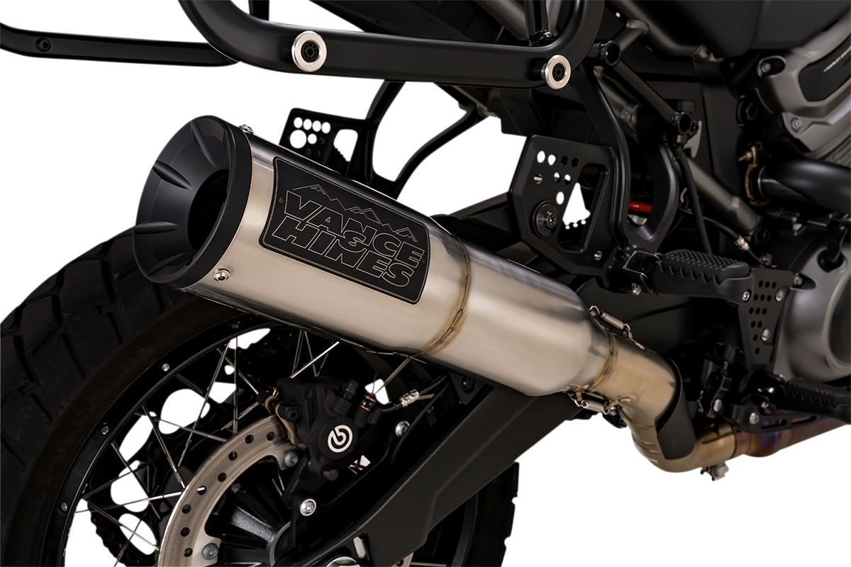 Vance & Hines Exhaust for Harley Davidson Pan America 2021-2024 Adventure Hi-Output 450 Slip-On Muffler 16533
