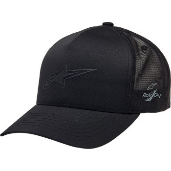 ALPINESTARS Advantage Tech Trucker Hat - Black/Black - One Size 1212811601010OS