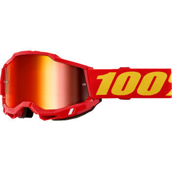 100% Accuri 2 Goggles - Red - Red Mirror 50014-00042