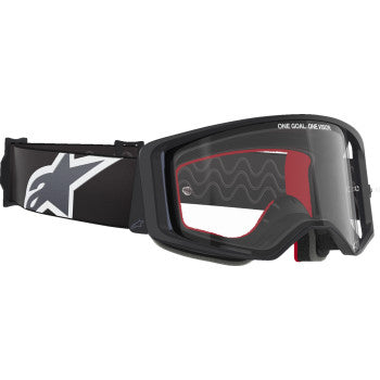 ALPINESTARS Goggles Supertech Goggles - Corp - Black/Gray - Clear  5100125-1507