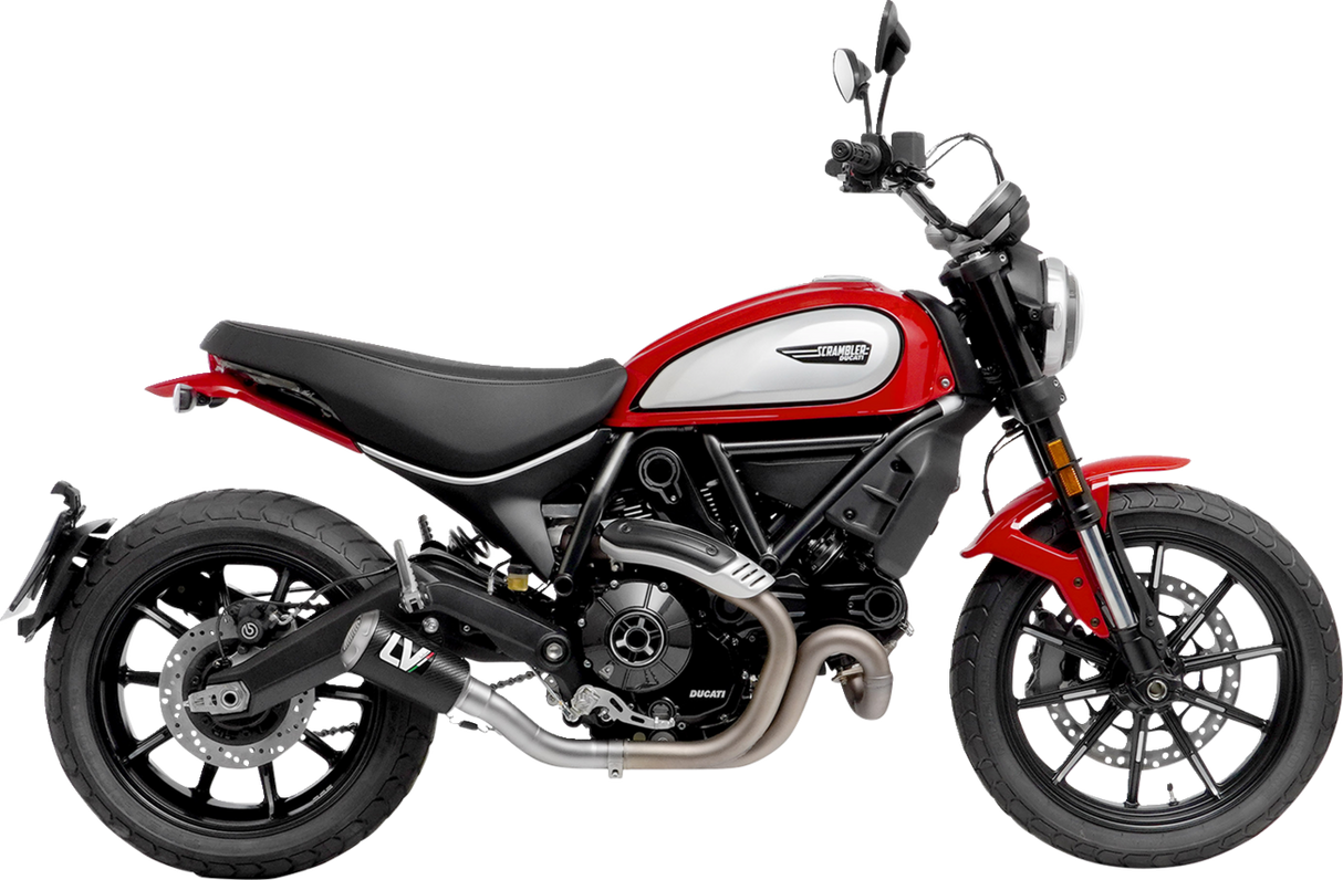 LEOVINCE LV-10 Slip-On Muffler - Carbon Fiber Scrambler 2021-2023 15250C