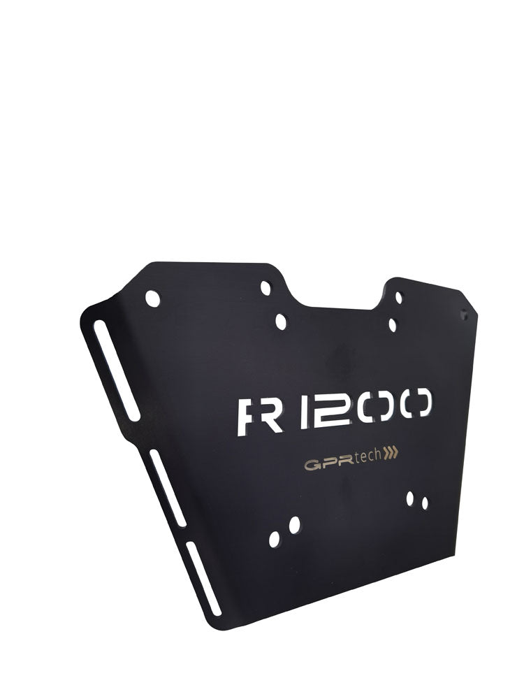 BMW R1250R R1250RS 2021-2023 GPR Tech 55L Aluminum Top Case, Silver with Mounting Plate