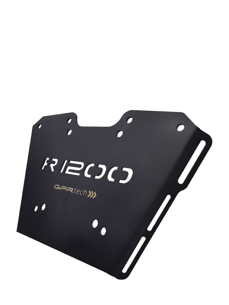 BMW R1200RS LC 2015-2016 GPR Tech 35L Aluminum Top Case, Black with Mounting Plate