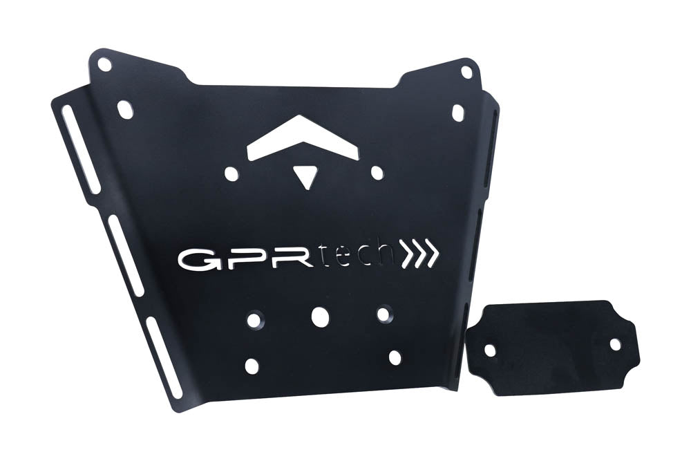 BMW R1250RT 2021-2023 GPR Tech 35L Aluminum Top Case, Silver with Mounting Plate