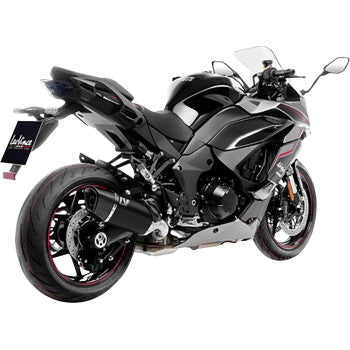 LEOVINCE LV-14 R Slip-On Muffler - Black - Ninja 1000 SX 2020-2024 15602BU