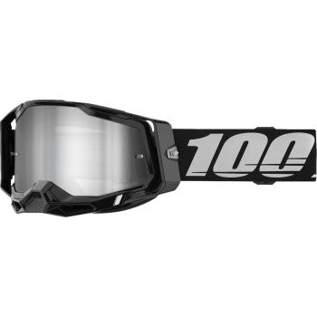 100% Racecraft 2 Goggles - Black - Silver Mirror 50010-00034