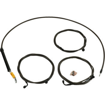 LA CHOPPERS Handlebar Cable/Brake Line Kit - Stock Ape Hanger Handlebars - Midnight LA-8059KT-08M