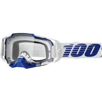 100% Armega Goggles - Blue - Clear 50004-00031