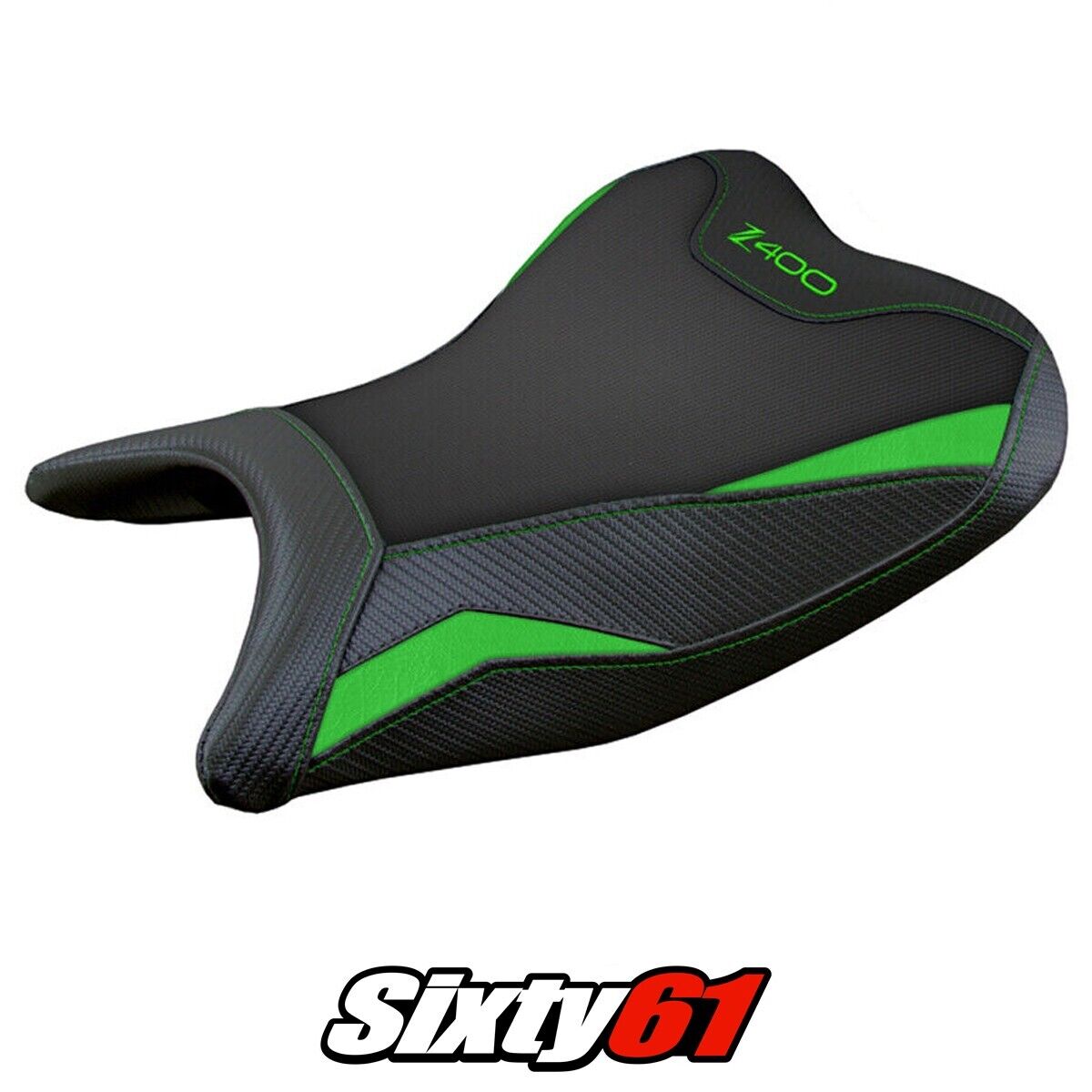 Kawasaki Z400 2018-2023 Seat Cover Tappezzeria Italia in Front Comfort Green