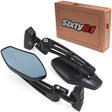 Yamaha R6 Mirrors 1999-2020 Black Convex Adjustable