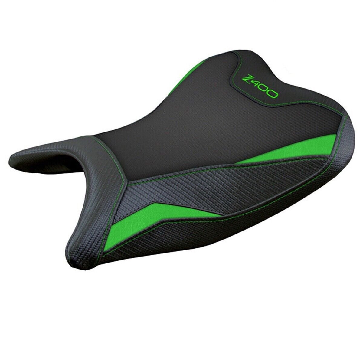 Kawasaki Z400 2018-2023 Seat Cover Tappezzeria Italia in Front Comfort Green