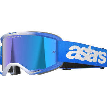 ALPINESTARS Goggles Vision 5 Goggles - Blaze - Blue - Blue Mirror 5102125-7271