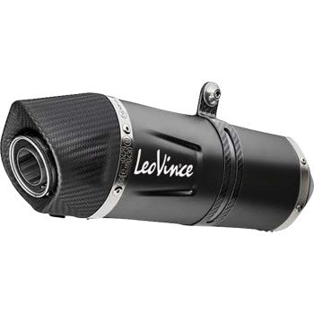 LEOVINCE LV One EVO Slip-On Muffler - Black - Stainless Steel TRK 702X 2024 14446EBU