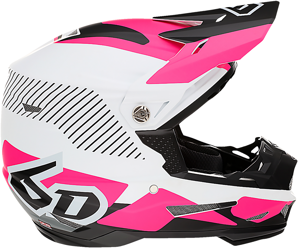 Casco de motocicleta 6D ATR-2 - Fusion - Rosa neón - Talla mediana 12-2946