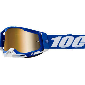 100% Racecraft 2 Goggles - Blue - Gold Mirror 50010-00035