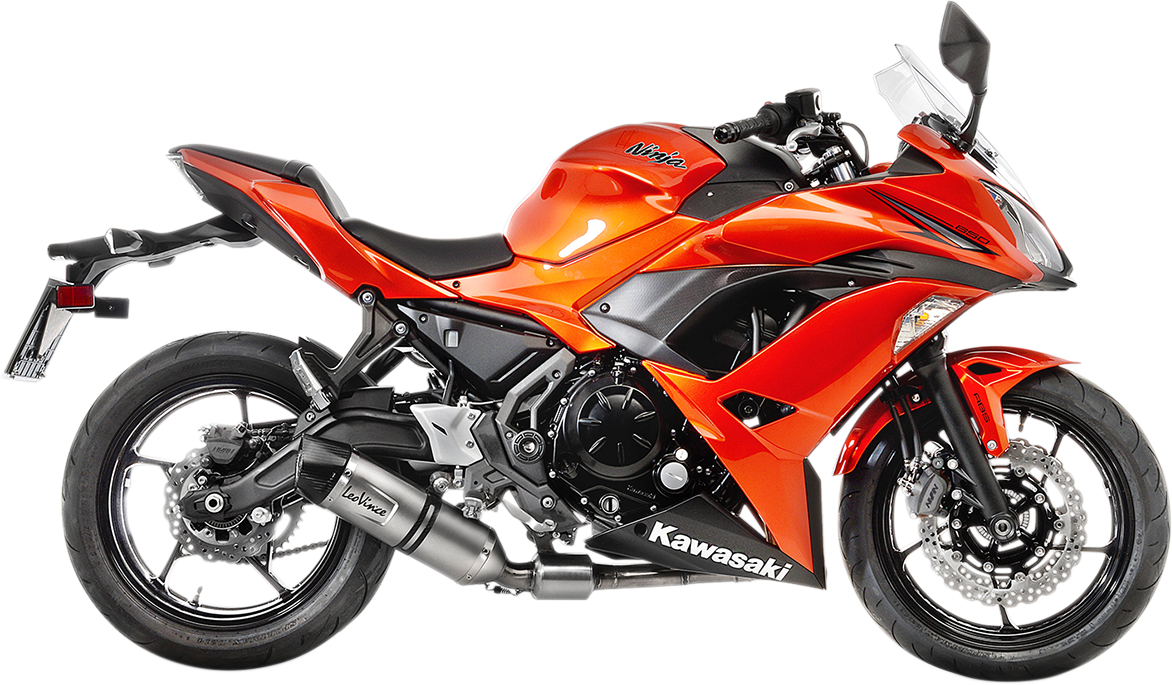 LEOVINCE LV One Evo Exhaust System - Stainless Steel - Ninja 650/Z650 2017-2021 14181EU 1810-2613