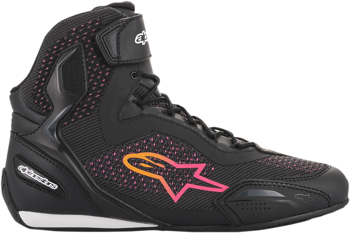 ALPINESTARS Women Stella Faster-3 Rideknit Shoes - Black/Yellow/Pink - US 10.5 2510520143911