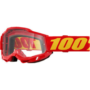 100% Accuri 2 Goggles - Red - Clear 50013-00042