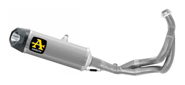 Arrow Indy Race Full Exhaust with Aluminum muffler for Z650 2021-2022 71937AKW
