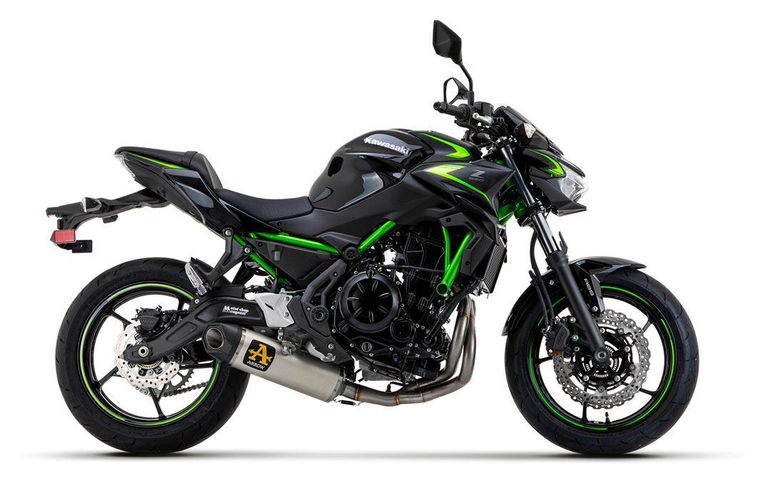 Arrow Indy Race Full Exhaust with Aluminum muffler for Z650 2021-2022 71937AKW