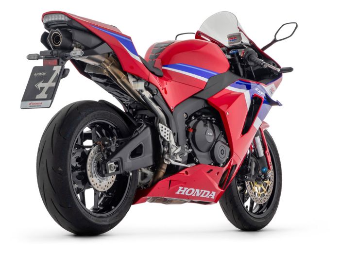 71971AKN + 71784MI Arrow Indy Race full system Exhaust Aluminum Dark for Honda CBR600RR 24-25